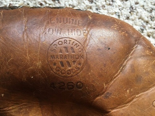 Rare Bill Dickey NY Yankee HOF Marathon # 4260 Baseball Glove ca. 1920's- 1930's - Picture 5 of 8