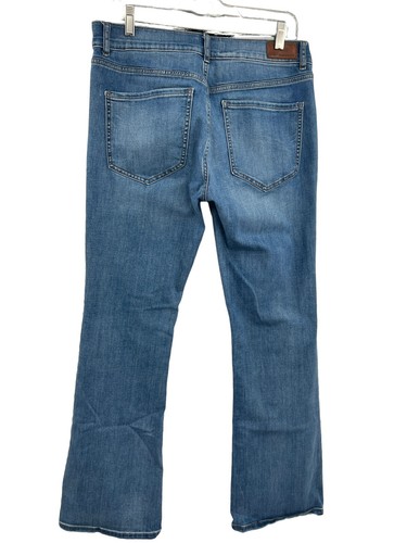 Express Jeans Mid Rise Boot Stretch Denim Medium Wash Womens Size 12R 33 x 32 - Picture 2 of 13