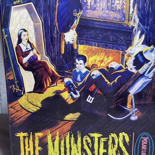 VINTAGE THE MUNSTERS LIVING ROOM MODEL KIT POLAR LIGHTS 1997 New Open Box - Picture 3 of 24
