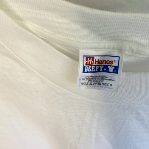 VLC Vintage Hanes Beefy Tshirt White Keno Poker Size XL - Picture 4 of 5