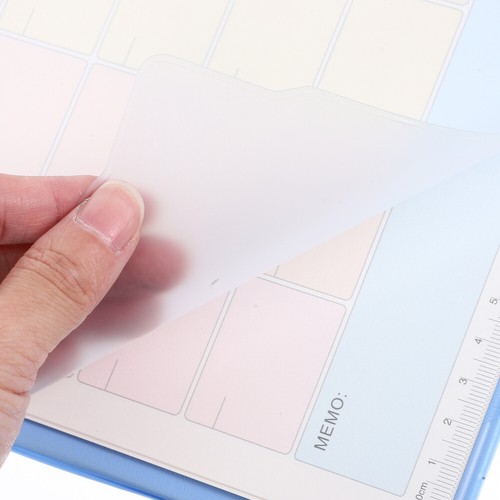 Agenda mensile A4 2 pezzi fogli calendario vuoti calendario mensile scrivania non datata - Foto 9 di 12
