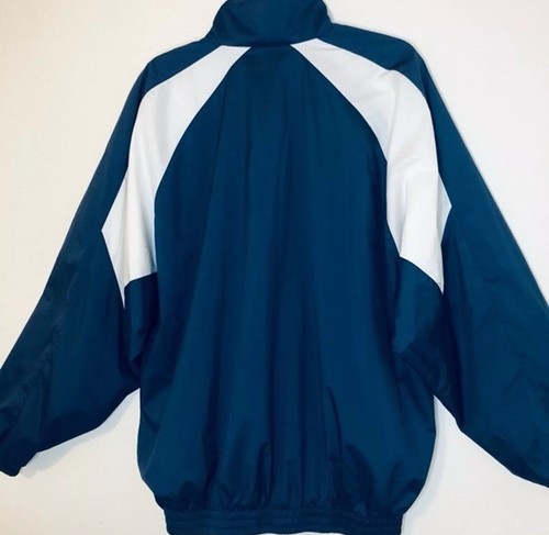 Vintage Diadora Jacket Mens Large Blue Windbreaker Full Zip Running Training - Picture 3 of 5