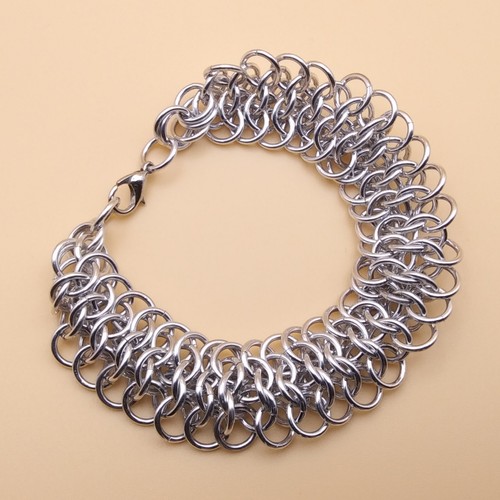 Crotalus 18-gauge Handmade Chainmaille Bracelet - Picture 3 of 4