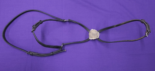 Full Size Black Horse Grackle Noseband