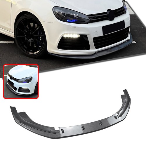 Front Bumper Lower Spoiler Lip Kit For Volkswagen VW Golf 6 MK6 R 2010-2013 2011 - Picture 3 of 10
