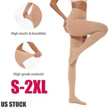 Medical Compression Pantyhose Women  Men, 20-30mmHg Close Toe Tights Medium