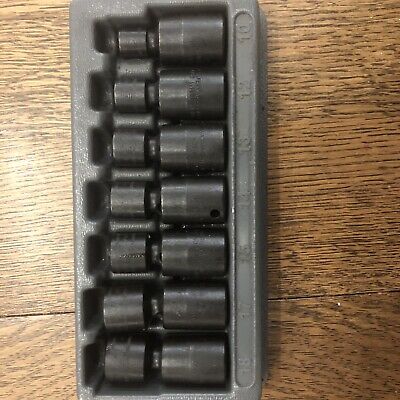 Snap On 7 pc. Metric 3/8 shallow impact swivel socket set Snap On 7 pc. Metric 3/8 shallow impact swivel socket set