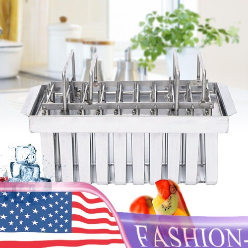 20pcs Stainless Steel Molds Ice Pop Lolly Popsicle Ice Cream Stick Holder Mold - Picture 10 of 11