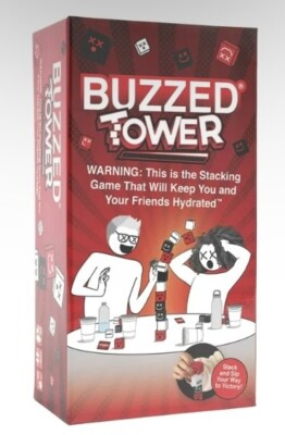 Buzzed Tower  Adult Stacking Game Stack And Sip Your Way To Victory New In Box