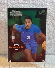 2021-22 Wild Card Alumination Light Show Green TyTy Washington Jr. #LS-24 RC