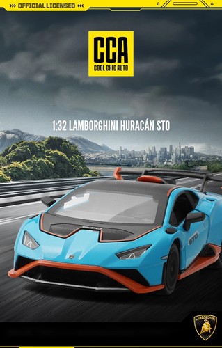 1:32 Lamborghini Huracan STO Supercar Alloy Diecasts Toy Vehicles Toy Car Model - Picture 9 of 19
