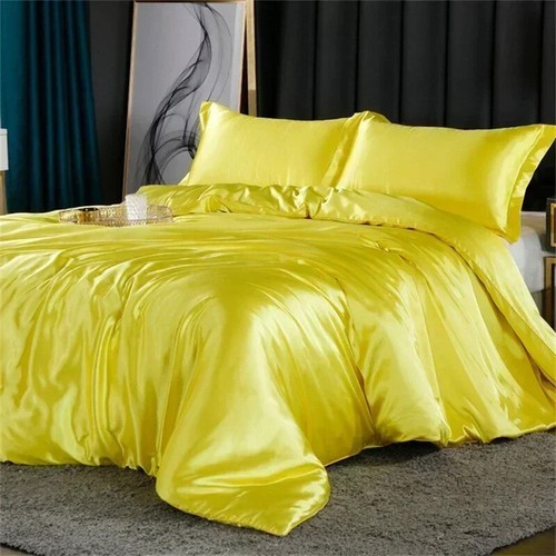 Luxury Blending Natural Mulberry Silk Bedding Set Duvet Cover Set with Sheets - Picture 50 of 56