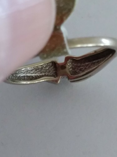 Vintage 10K Weißgold Ring - 5 Diamanten - Größe 6,75 #7 - Bild 13 von 13