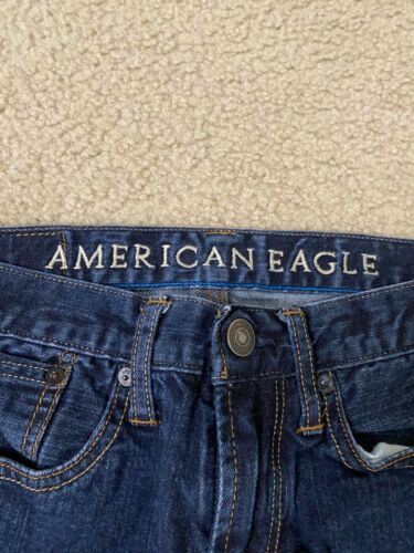 Pantalones de mezclilla ajustados para hombre American Eagle Outfitters azul talla 28 - Imagen 3 de 5