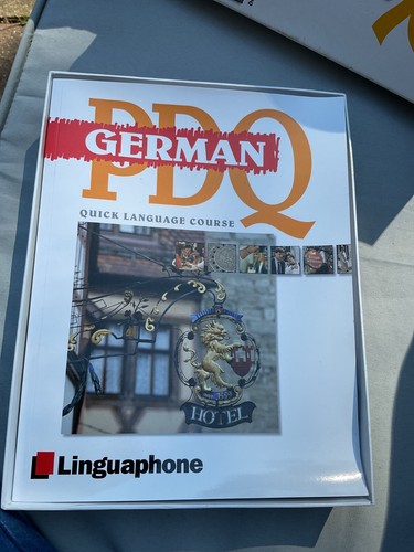 PDQ German Quick Language Course ~ 4 audio CDs, Unit 1 - 8 and course Book - Foto 3 di 9