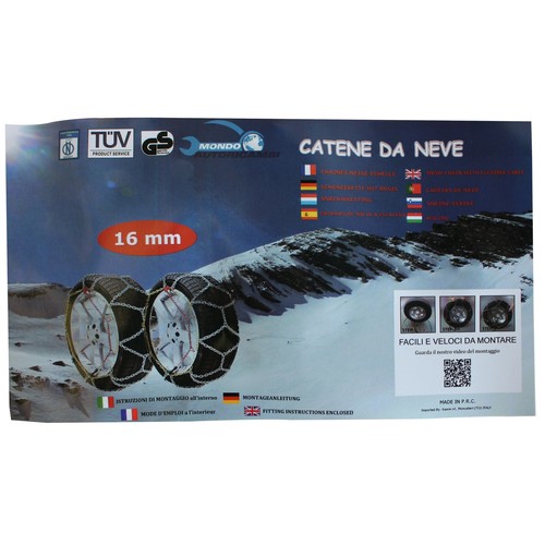 CATENE DA NEVE 4x4 SUV 16MM 235/55 R17 HYUNDAI EQUUS / CENTENNIAL [01/1999->12/0 - Foto 3 di 5