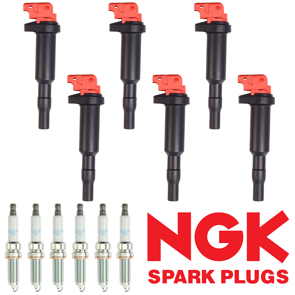 Energy Ignition Coil & NGK Iridium Spark Plug for BMW 550i 640i 328i