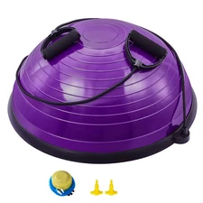 Uimoso23" Half Exercise Ball Trainer Yoga Balance Stability Ball Resistance Band