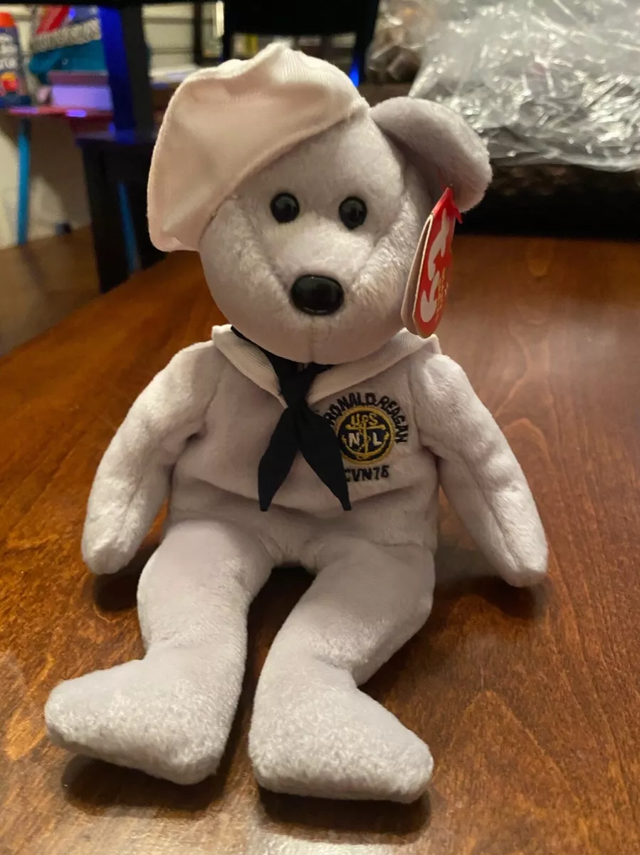 TY Beanie Baby RONNIE the Sailor Bear USA Exclusive 8.5