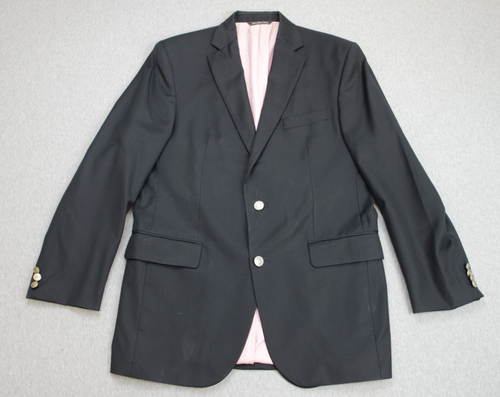 Vineyard Vines Blazer Mens Size 38R Black 100% Wool Notch-Lapel 2 Button Lined - Picture 2 of 11