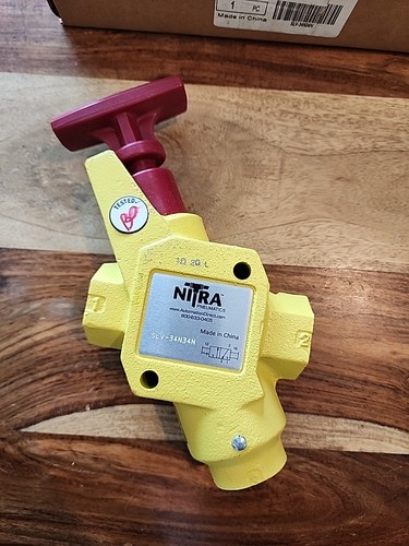 SLV-34N34N / SLV34N34N Nitra Pneumatics Lockout Valve 3/4 NPT New - Picture 4 of 5