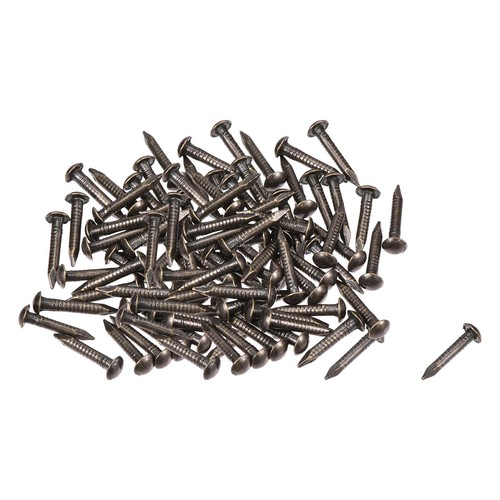 Pequeños clavos de latón pequeños 1,5 x 10 mm para accesorios de herrajes de madera hágalo usted mismo 100 un.
