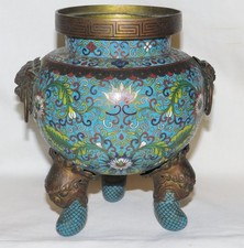 中国景泰蓝在中国古董香炉| eBay