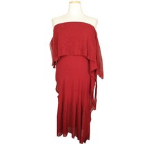 ISSEY MIYAKE Fete Wine Color Tube Dress 55 28536073