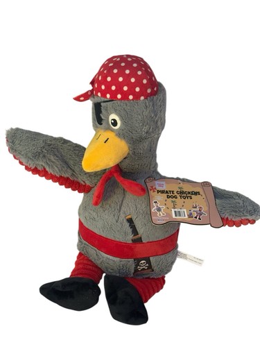 Think Dog Pirate Chicken Plush Toy - Gray - Picture 2 of 6