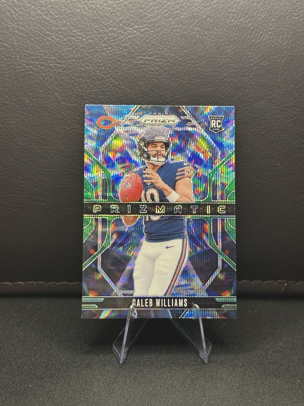 2024 Panini Prizm - Prizmatic Green Wave Prizm #1 Caleb Williams (RC)