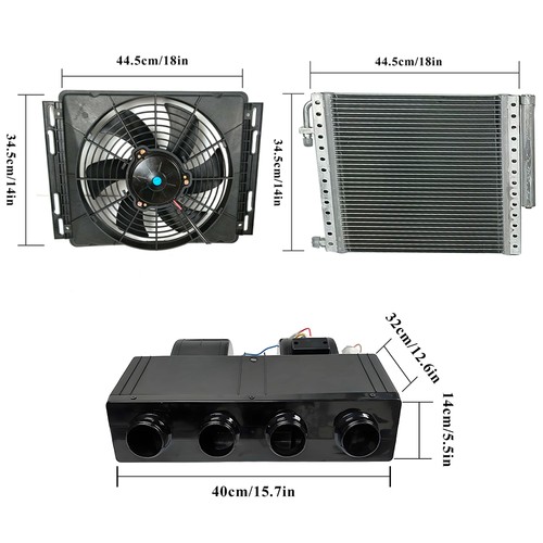 12V Cool &Heat Electric Universal Underdash Air Conditioner DC Auto Car A/C Kit - Picture 2 of 20