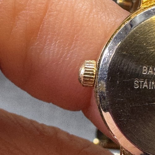 Helbros Damen Armbanduhr goldfarben Armband Band Vintage BRAUCHT BATTERIE - Bild 12 von 13