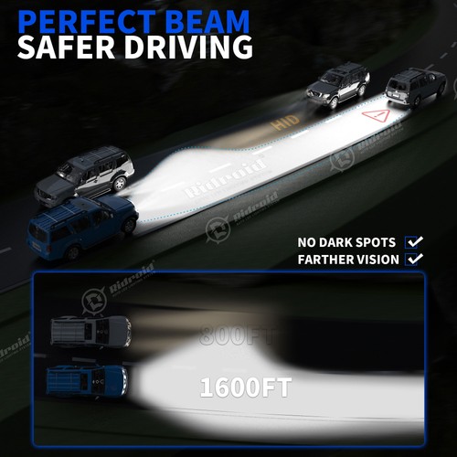 For Chevy Cruze 2011-2015 9008+H11 LED Headlight Hi/Low Beam+Fog Light Bulbs Kit - Picture 12 of 24