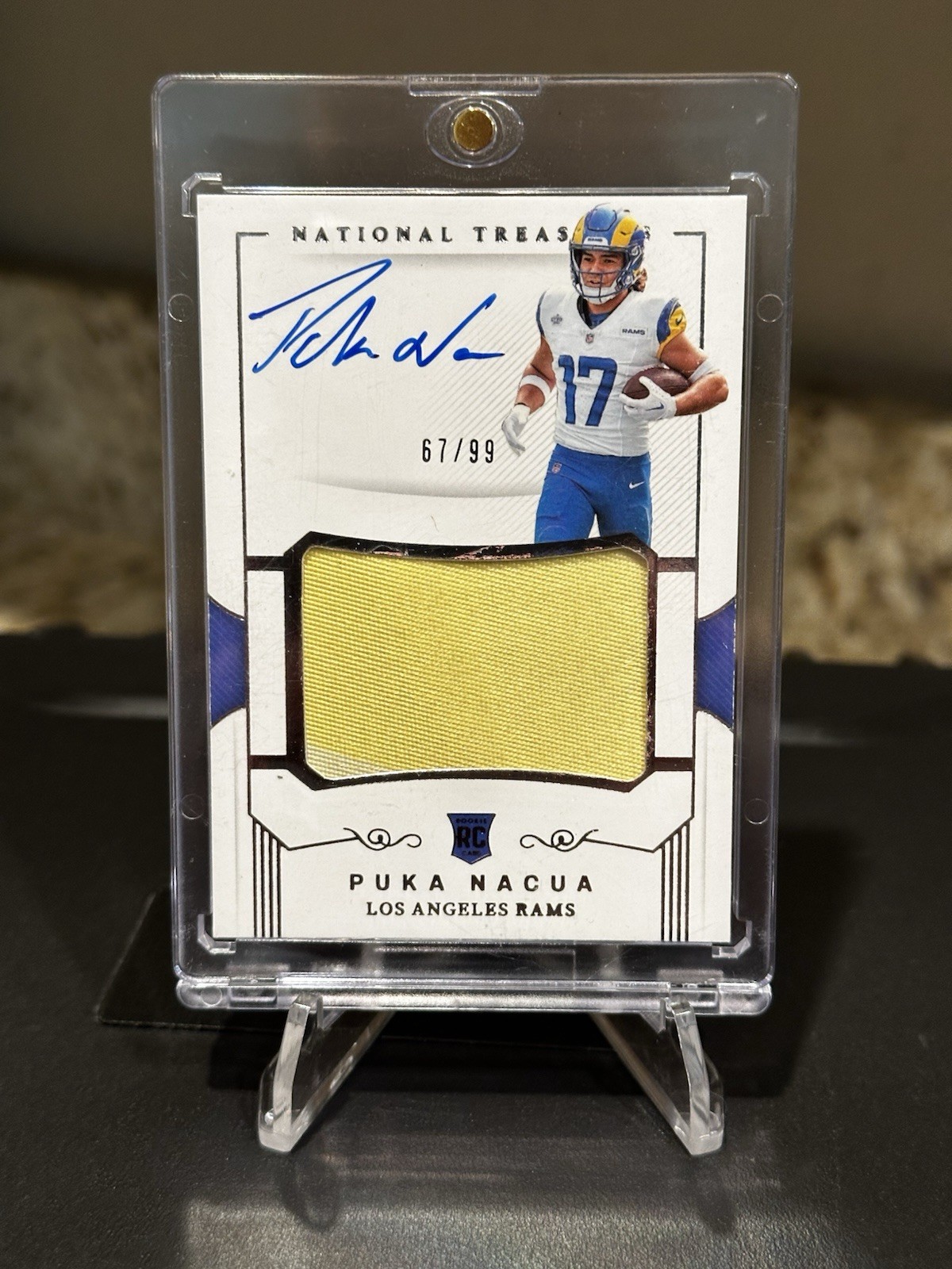 2023 Panini National Treasures - Rookie Patch Autographs Puka Nacua #183 /99