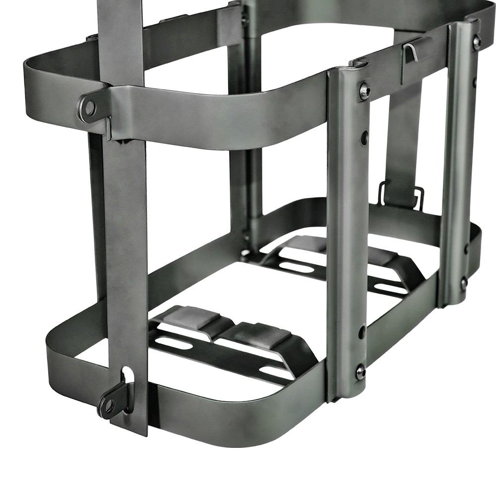 SPARKWHIZ Jerry Can Holder Mount 5.28 Gallons/20L Fuel Gasoline Can Rack- Steel
