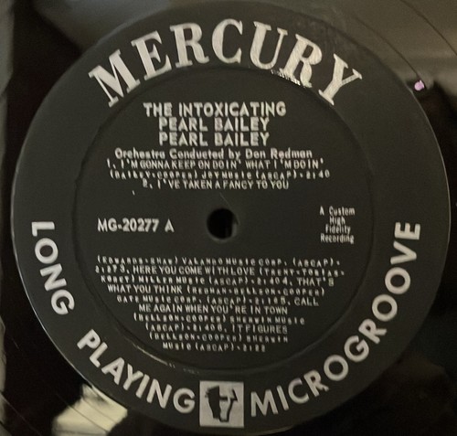 the intoxicating PEARL BAILEY sings U.S. MERCURY LP MG-20277_original 1957 - Picture 2 of 3