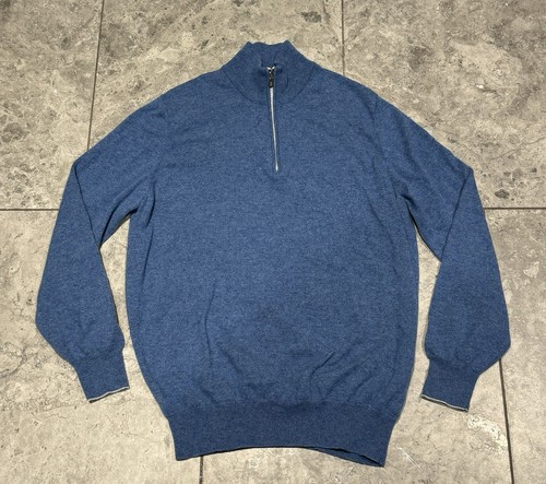 Suéter BRUNELLO CUCINELLI Cachemira Media Cremallera Cuello Alto 52 IT $1550+ - Imagen 7 de 22