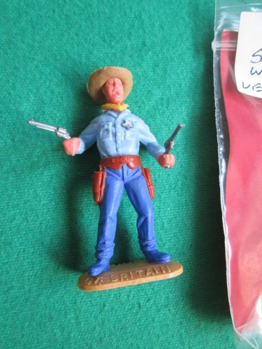 VINTAGE TIMPO COWBOY SHERIFF MIT ABZEICHEN - WILD WEST
