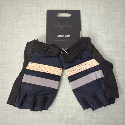 Rapha Brevet Mitts - Fingerless Cycling Gloves - Medium - M - Dark Navy - BNWT - Picture 2 of 6