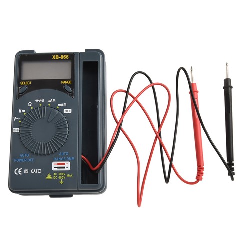 XB866 Auto Range LCD Voltmeter Tester Werkzeug AC/DC Pocket Digital Multimeter - Bild 5 von 12