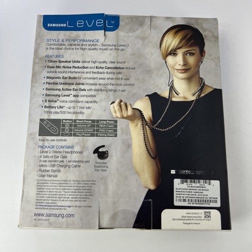 Samsung Level U EO-BG920 Auriculares Inalámbricos Bluetooth Banda para el Cuello - PROBADOS - Imagen 17 de 22