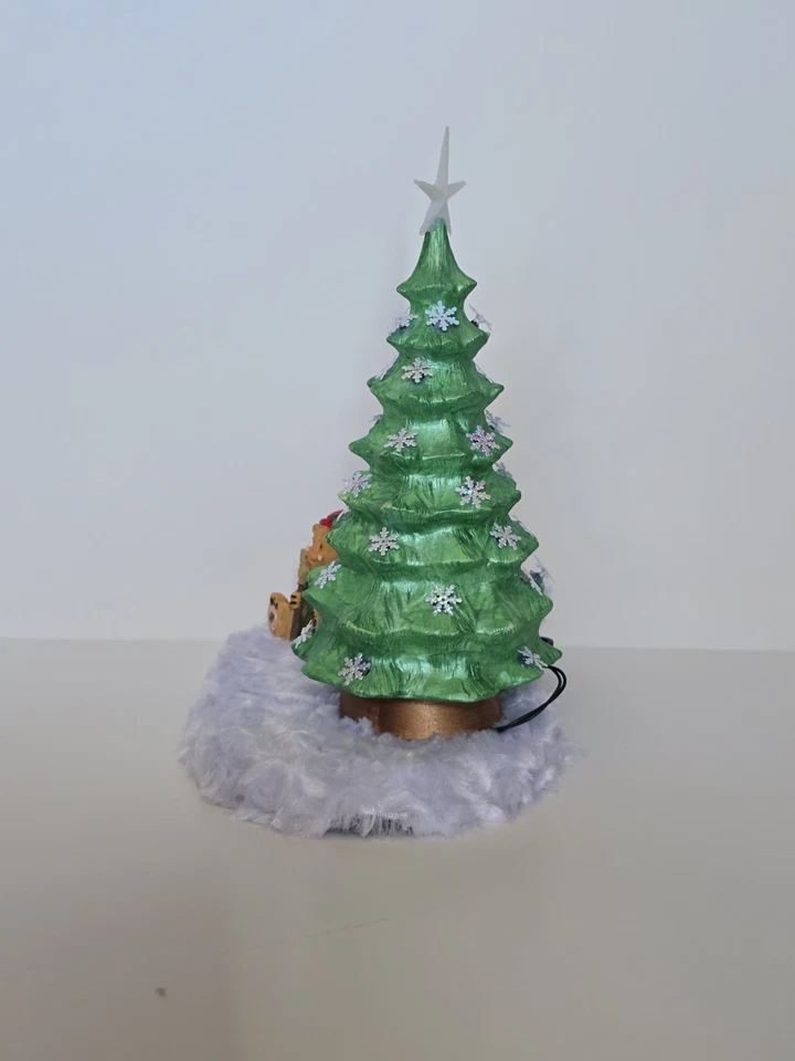 Ceramic Christmas Tree With Colored Lights With Remote.  10 Inches Tall, 7 Inch - Image 4 of 4