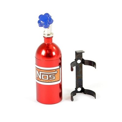 Fastrax Aluminium Nos Lachgasflasche & Halterung - rot