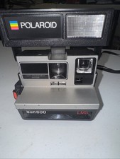 Spec Order 2xVTG Polaroid Sun 600 LMS Instant Film Camera Adjust Strap Untested