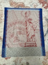 Garnier-Thiebaut Statue of Liberty CottonTea Towel Red White Blue France Made
