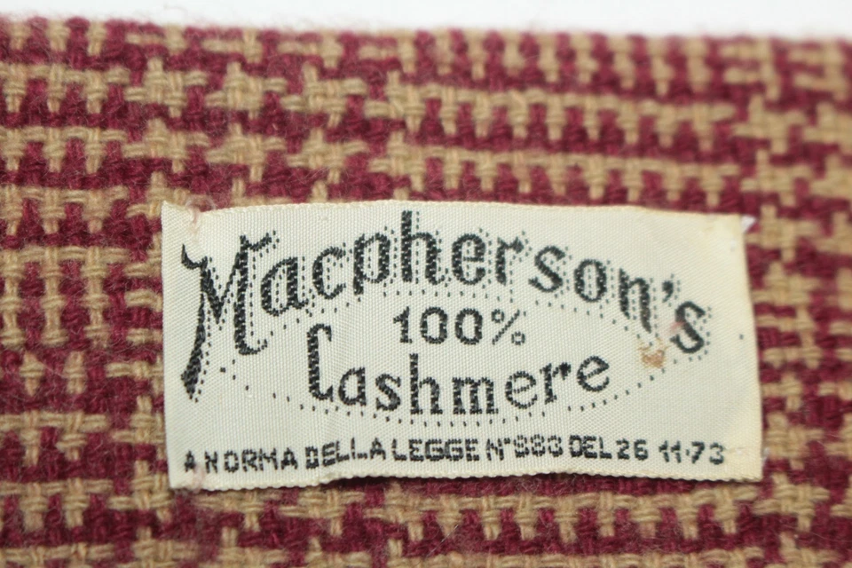 Corbata MACPHERSON'S 100% Cachemira Hecha en Italia F86262 Foto 4 de 4