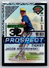 2024 Panini Prospect Ed. #156 Jacob Misiorowski /39 Black Velocity Prizm 