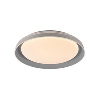 Deckenlampe Led Rund D: 43 Cm Grau Weiß 3000 K Dimmbar Modern Deckenleuchte