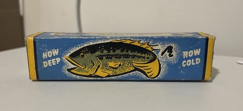 Vintage Depth-O-Plug Angelköder Thermometer + Tiefenstecker Wie kalt Wie tief - Bild 1 von 7