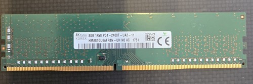 SK Hynix  8GB 1Rx8 PC4-2400T-UA2-11  (HMA81GU6AFR8N) - Picture 1 of 2